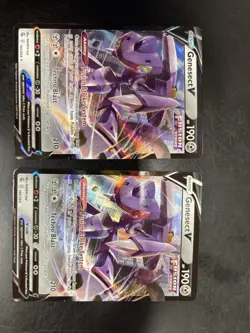 Pokemon TCG Genesect V Illustration Rare Card 185/264 Fusion Strike X2 - Image 1