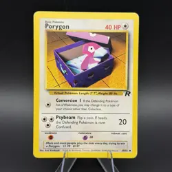 Porygon 48/82 Team Rocket Unlimited Regular Vintage Pokemon TCG - Image 1