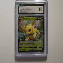 CGC 10 Leafeon V 013/159 Crown Zenith 2023 English Holo Pokemon TCG - Image 1