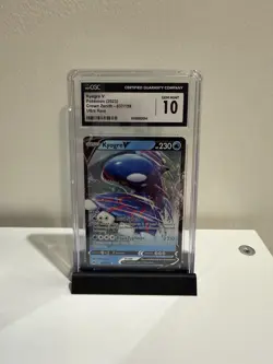 Pokemon CGC 10 Kyogre V 037/159 Crown Zenith Ultra Rare Holo EN - Image 1