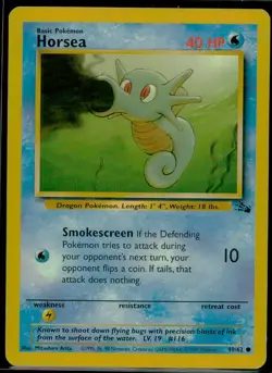 Horsea Fossil LP Pokemon TCG 1st Edition - Image 1