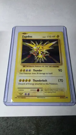 Pokemon TCG Zapdos 42/108 Evolutions Holo Rare EN HP 110 2016 - Image 1