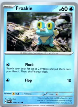 Froakie 056/167 Common Twilight Masquerade Pokemon Near Mint - Image 1