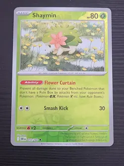 SV10: Destined Rivals Pokemon TCG Shaymin #010/182 Rev Holo - Image 1