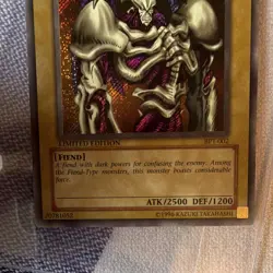 Konami Yu-Gi-Oh! Summoned Skull BPT-002 2002 Tin Ltd Ed Secret Rare Holo - Image 5