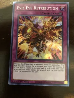Evil Eye Retribution 1st Edition Super Rare MP20-EN244 Yu-Gi-Oh! - Image 1