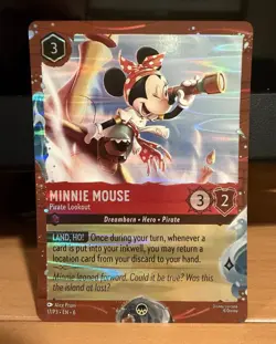 Lorcana Minnie Mouse - Pirate Lookout 17/P3 Cruise Line Promo - Image 1