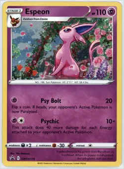 Espeon Holo Promo SWSH: Sword & Shield Promo Cards SWSH174 NM - Image 1