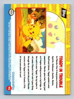 Togepi In Trouble #45 Topps The First Movie Trading Cards Pokemon Near Mint - Image 2