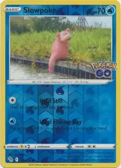Slowpoke 19/78 Reverse Common Pokemon GO Pokemon Cards - Image 1