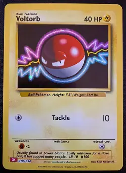 CLC 010/034 Voltorb Holo Classic Collection Card Pokemon TCG Charizard Deck - Image 1