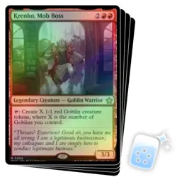 FOIL KRENKO, MOB BOSS X4 Foundations FDN Magic MTG MINT CARD - Image 1