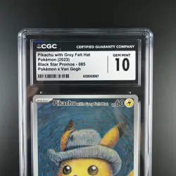 CGC 10 Pikachu with Grey Felt Hat Pokemon Promo Graded Card - Image 2