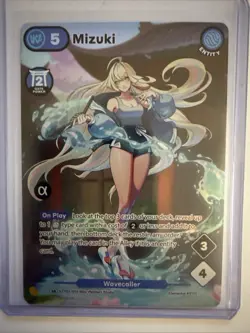*Alpha Stamp* Azuki Trading Card Game Mizuki SR Card STT02-013 Foil Card - Image 2