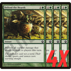 MTG Defend the Hearth (Theros) 156/249 (NEAR MINT) (4X) - Image 1