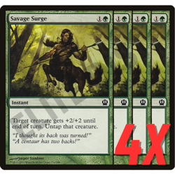 MTG Savage Surge (Theros) 176/249 (NEAR MINT) (4X) - Image 1