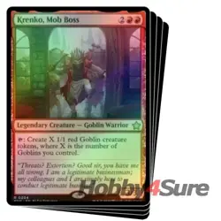 Foil Krenko, Mob Boss X4 M/NM Magic: The Gathering MTG Foundations - Image 1