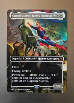 Captain Marvel, Earth's Protector - Borderless - Marvel - MSH - #342 - NM - Image 1