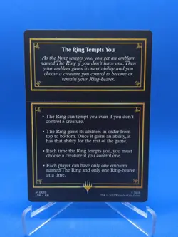 1x The Ring Token 0013 - Lord of the Rings LTR - MTG Regular NM - Image 2