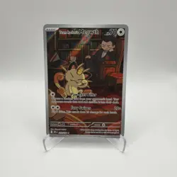 🔥Team Rockets Meowth 203/182 SV10 Destined Rivals Pokemon🔥 - Image 1
