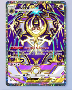 Lunala EX ⭐⭐ English Card - Pokemon TCG Pocket Virtual Card Trade - Image 1