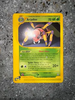 Pokemon TCG Cards Ariados 3/147 Aquapolis Rare - Image 3