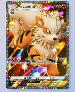 Arcanine EX ⭐⭐ English Card - Pokemon TCG Pocket Virtual Card Trade - Image 1