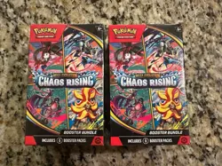 Pokemon Mega Evolution Chaos Rising Sealed Booster Bundle Box Lot of 2 NEW - Image 1