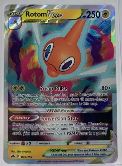 Pokemon TCG - Rotom Vstar Crown Zenith Ultra Rare - 046/159 - M/NM - Image 1