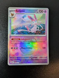 Sylveon (Master Ball Pattern) 040/131 Rare Prismatic Evolutions Pokemon NM - Image 1
