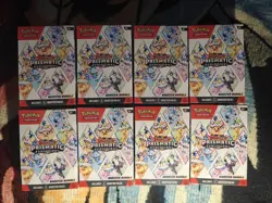Pokemon TCG Prismatic Evolutions Booster Bundle Box Lot 8 English 2025 Eevee - Image 1