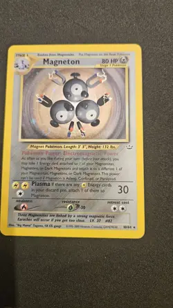 Magneton 10/64 Holo Rare Pokemon 2001 Neo Revelation MP/LP - Image 2