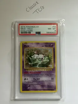 Mew - XY Evolutions Holo 2016 PSA 8 #53/108 Pokemon TCG - Image 1