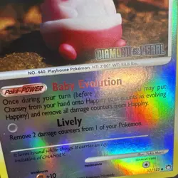 Happiny - [Diamond & Pearl] 052/123 Burger King Reverse Holo Pokemon - Image 2