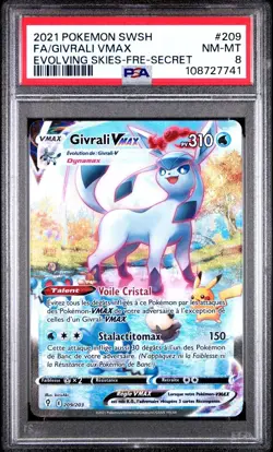 PSA 8 Givrali Vmax 209/203 - Pokemon EB7 : Evolution Celeste - FR - Image 1