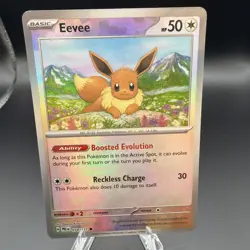 Pokemon TCG: Eevee 074/131 (Prismatic Evolutions 2025) Master Ball NM - Image 1