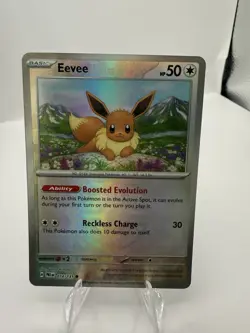Pokemon TCG: Eevee 074/131 (Prismatic Evolutions 2025) Master Ball NM - Image 1