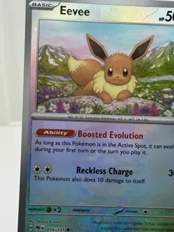 Pokemon TCG Eevee Master Ball Reverse Holo Prismatic Evolutions 074/131 - Image 3