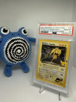 PSA 10 Rocket’s Zapdos 15/132 Celebrations Pokemon TCG Classic Collection - Image 1