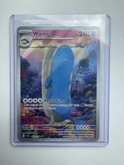 Wailord Illustration Rare 162/159 M/NM Journey Together Pokemon Card - Image 1