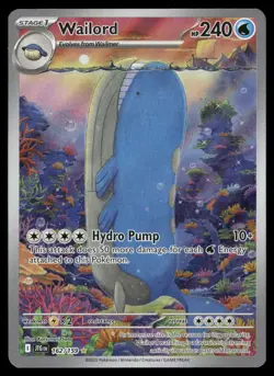 Wailord 162/159 Illustration Rare Journey Together Pokemon NM/M - Image 1
