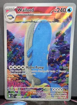 Pokemon - Journey Together - Wailord 162/159 - Illustration Rare - NM/M - Image 1