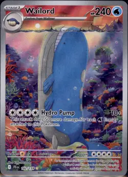 Wailord #162/159 Illustration Rare Journey Together Pokemon 2025 NM - Image 1