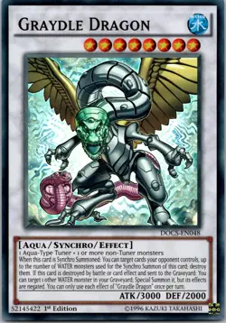 Yugioh Graydle Dragon DOCS-EN048 1st Edition Super Rare NM - Image 1
