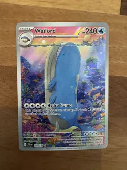 Pokemon Wailord (162/159) Illustration Rare - Journey Together NM - Image 1