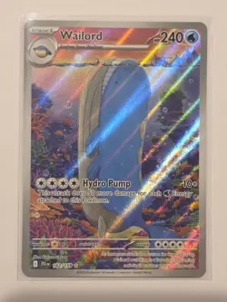 Pokemon TCG Wailord 162/159 Illustration Rare Journey Together NM/Mint Centered - Image 1