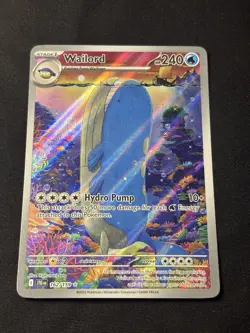 Pokemon TCG Wailord Special Illustration Rare Card Journey Together 162/159 NM - Image 1