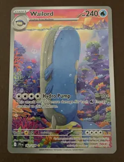 Wailord 162/159 Illustration Rare - Journey Together - Pokemon TCG - NM/M - Image 2