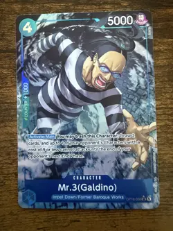 Bandai One Piece Mr.3 (Galdino) OP16-056 SR Alt Art EN - Image 1