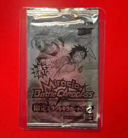 PREORDER One Piece Dragon Ball 2010 Miracle Battle Carddas SEALED Promo Pack - Image 1
